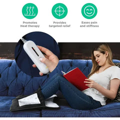 Medical King Electric Foot Warmer - Extra Large Heated Pad for Bed & Office, 3 Settings, Auto Shut-Off - Grey