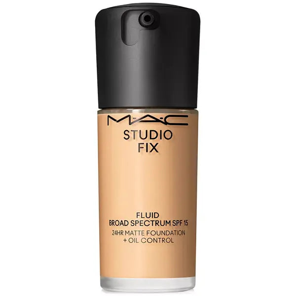 MAC Studio Fix Fluid SPF 15 24HR Matte Foundation with Oil Control for Long Lasting Coverage ,1 oz