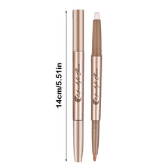 Huda Beauty TYTSPEASY 1PCS Eye Makeup Stick Double Headed Lying Silkworm Pen Pearl White Double Headed Repairing Lying Silkworm Eye Shadow Natural Three Not Smudged Eye Liner Tool Uzu Dime Beauty Huda Primelash