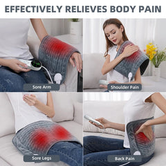 Hingming XXX-Large Heating Pad [33'' x 17''] - Ultra Soft Electric Pad with 9 Heat Settings & Auto Off
