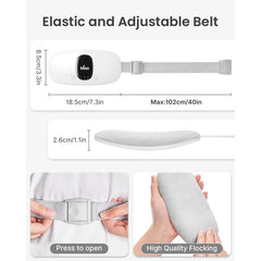 iDOO Cordless Electric Heating Pad With 3 Heat Setting and 3 Massage Modes