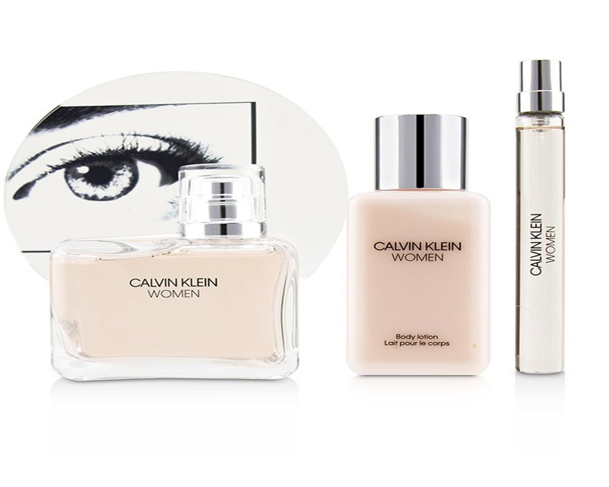 Calvin Klein Women Perfume 3 Piece Gift Set Edp Spray 3.4 OZ + Lotion + Mini Nib-Gift Set - AllurebeautypkCalvin Klein Women Perfume 3 Piece Gift Set Edp Spray 3.4 OZ + Lotion + Mini Nib-Gift Set