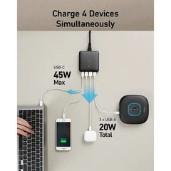 Anker PowerPort Atom lll 45W PD + 4 Ports Slim Wall Charger