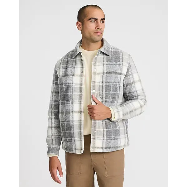 Express Plaid Double Patch Pocket Shirt Jacket