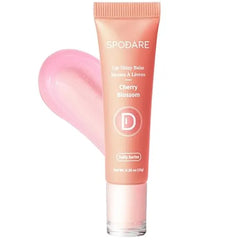 SPODARE Lip Glowy Balm Lip Gloss enriched with Shea Butter, Wolfberry Extract & Hyaluronic Acid Complex for Plumping Finish Light Weight Travel Size for Men and Women