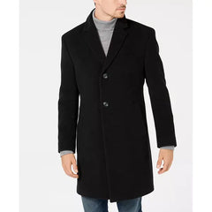 Men's Barge Classic Fit Wool/Cashmere Blend Solid Overcoats
