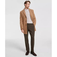 Men's Prosper Wool-Blend Slim Fit Overcoat