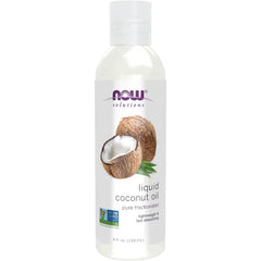 NOW Foods Solutions, Liquid Coconut Oil, Light and Nourishing, Promotes Healthy-Looking Skin and Hair
