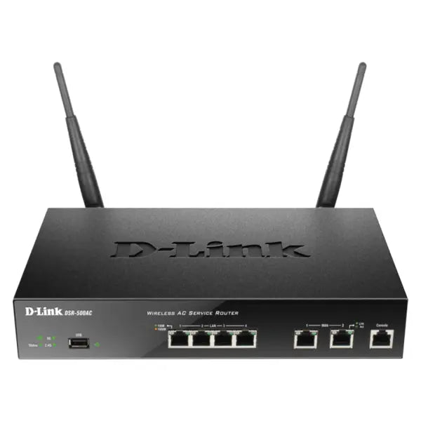 D-Link DSR-500AC Dual WAN 4-Port Gigabit Wireless AC VPN Router