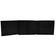 George Male Casual Dressy Trifold Wallets - Black