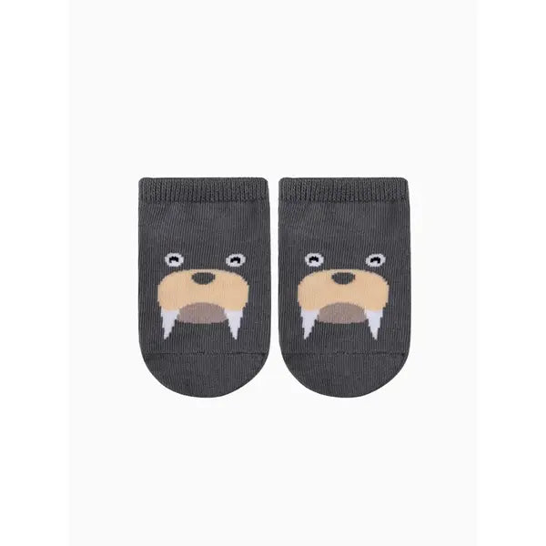 PATPAT Baby / Toddler Cartoon Floor Socks Dark Grey