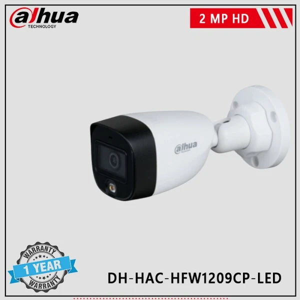 DAHUA DH-HAC-HFW1209CP-LED 2MP HD Full-Color Starlight Bullet