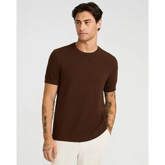 Express Textured Cotton Crew Neck Sweater T Shirt