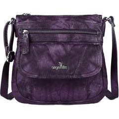 Angelkiss Small Leather Crossbody Bag for Women , Adjustable Shoulder Strap Hobo Handbag , Elegant Shoulder Purse