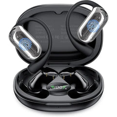 AI Translation Earbuds – Real-Time 144 Language Translator, Bluetooth 5.4 OWS Headphones with LCD Touch Screen, 3-in-1 Translating Device Compatible with iOS & Android, Ideal for Travel, Business & Learning