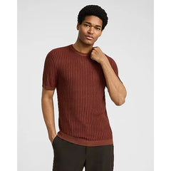 Express Textured Rayon Crew Neck Sweater T-Shirt