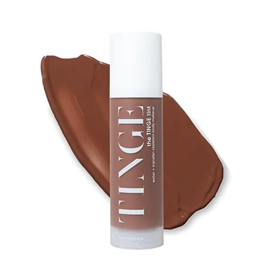 Tinge Body Makeup, Water & Transfer Resistant, Medium Coverage Cream, Lasts Up to 48 Hours, For All Skin Types, Fragrance Free, Vegan, American Made