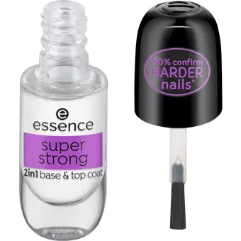 Essence Super Strong 2in1 Base & Top Coat 8Ml - AllurebeautypkEssence Super Strong 2in1 Base & Top Coat 8Ml