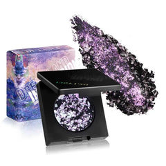 DE'LANCI Pressed Multichrome Eyeshadow Single – Duochrome & Holographic Color-Shifting Pigment – Intense Glitter, Talc-Free & Long-Lasting Formula