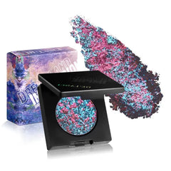 DE'LANCI Pressed Multichrome Eyeshadow Single – Duochrome & Holographic Color-Shifting Pigment – Intense Glitter, Talc-Free & Long-Lasting Formula