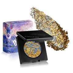 DE'LANCI Pressed Multichrome Eyeshadow Single – Duochrome & Holographic Color-Shifting Pigment – Intense Glitter, Talc-Free & Long-Lasting Formula