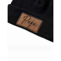 PATPAT Matching Hats for Family Members Solid Color Knit Cap Beanie man