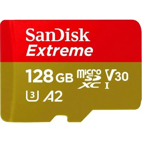 SanDisk Extreme 128GB Micro SD Memory Card With Adapter 190MB/S