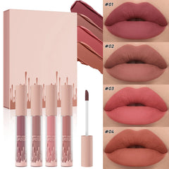 Huda Beauty Youyingggg 4 Piece Set: Velvet Lip Gloss Bundle For Lip Color 2PCS Teen Lip Gloss Mate Lipstick Set Stuff For $1 Reon Gxve Tinted Black Lip Tint Set Deep Red Lip Liner Tinted Lip Gloss Hudabeauty Lip
