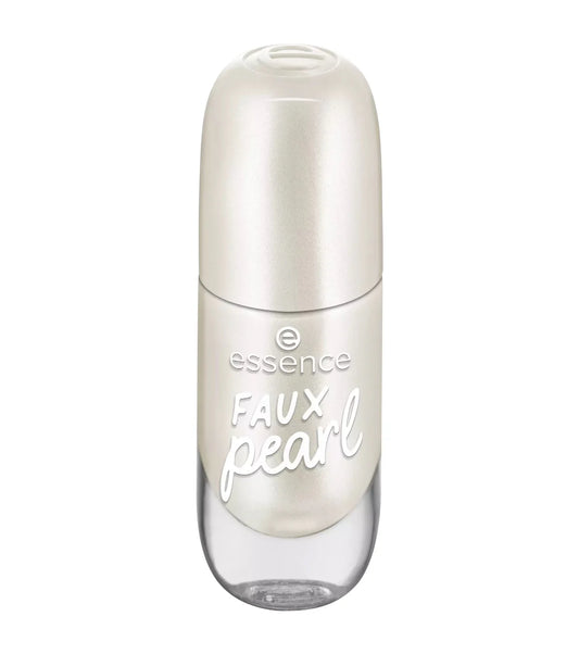 Essence - Gel Nail Colour, Pearly White Shade with a Shimmery Effect - 71 Faux Pearl