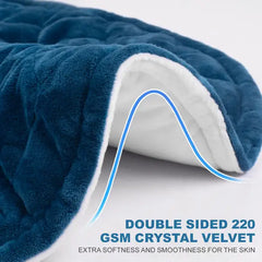 Keenstone 2.2lb Weighted Heating Pad 19.3" x 22.4" for Neck and Shoulders – Large Electric Heated Wrap for Pain Relief