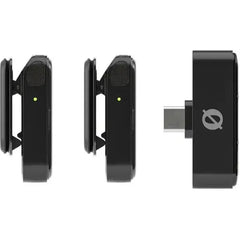 Rode Wireless Micro Compact Wireless Microphone Kit, 2 Transmitters & 1 USB-C Receiver Plug-and-Play Audio Recording – Black