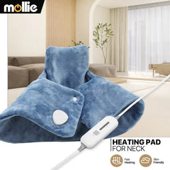 Mollie Electric Heated Blanket Shawl - 3 Heating Levels and Machine Washable