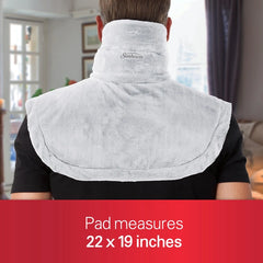 Sunbeam Renue Heating Pad for Neck and Shoulder Pain Relief - Grey