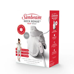 Sunbeam Renue Heating Pad for Neck and Shoulder Pain Relief - Grey