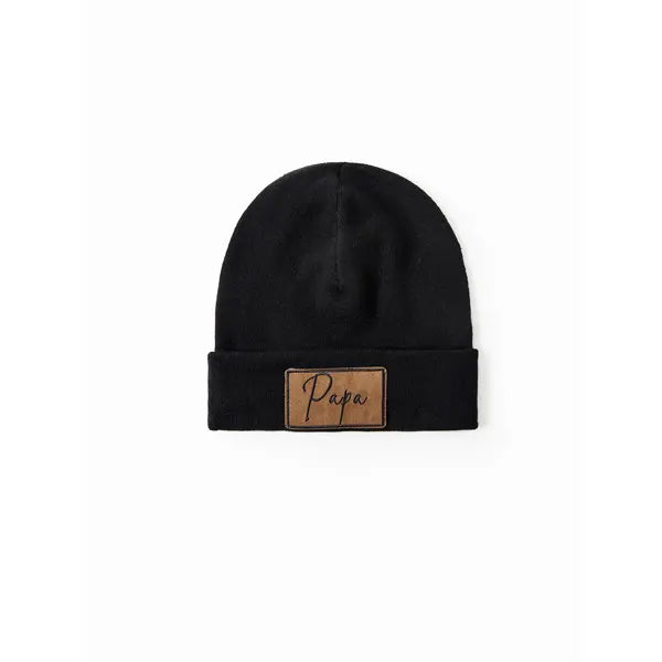 PATPAT Matching Hats for Family Members Solid Color Knit Cap Beanie man