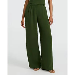 Express Signature Crepe High Waisted Relaxed Trouser
