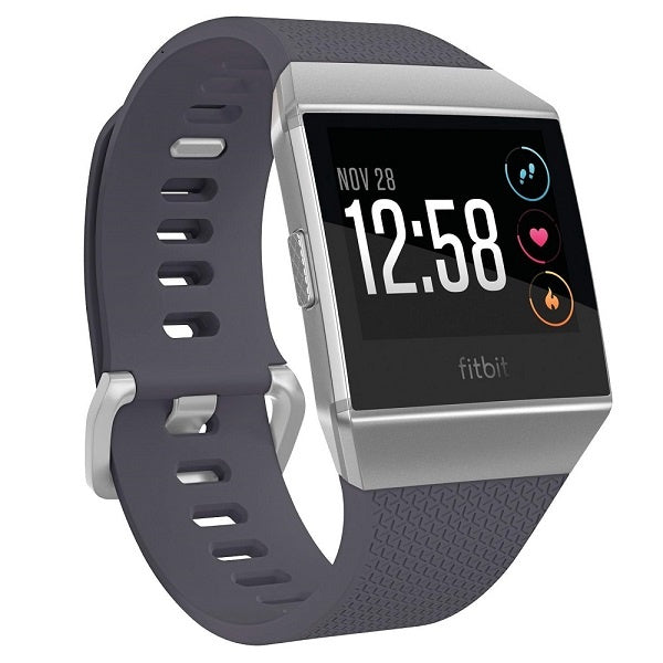Fitbit Activity Tracker Ionic Fitness Watch Blue Gray / Silver Gray