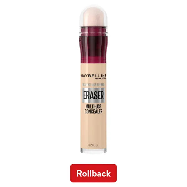 Maybelline Instant Age Rewind Instant Eraser Multi Use Concealer, 100, 0.2 fl oz