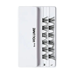 KISS imPRESS Falsies Press On Self Adhesive Eyelashes, Bold, Black, 12 Lash Clusters