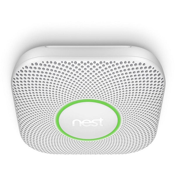 Google Nest Protect Battery-Powered Smoke and Carbon Monoxide Alarm (S3000BWES) White