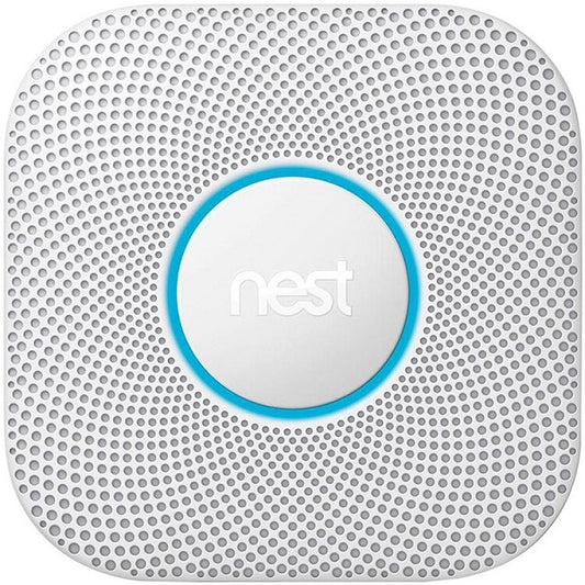 Google Nest Protect (2nd Gen) Battery-Powered Smoke and Carbon Monoxide Alarm (S3000BWES) White