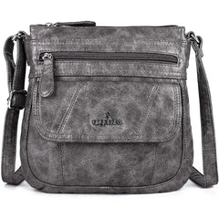 Angelkiss Small Leather Crossbody Bag for Women , Adjustable Shoulder Strap Hobo Handbag , Elegant Shoulder Purse