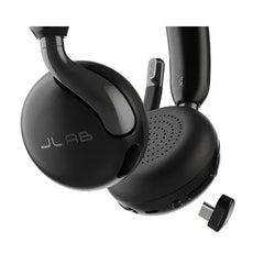 JLAB GO WORK 3 WIRELESS ON-EAR HEADSET - Bluetooth Multipoint Office Headphones with Noise-Canceling Mic & 65+ Hour Battery