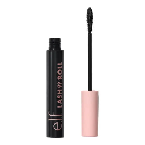 e.l.f. Lash 'N Roll Mascara, Pitch Black, 0.32 oz,(Pack of 1).