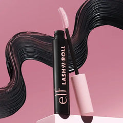 e.l.f. Lash 'N Roll Mascara, Pitch Black, 0.32 oz,(Pack of 1).