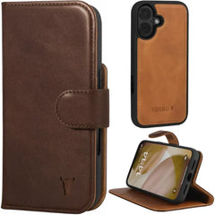 TORRO Leather Case Compatible with iPhone 17 Series Leather Bumper Case with Detachable Wallet Cover with Stand and Card Slots (Compatible with Official MagSafe Chargers)