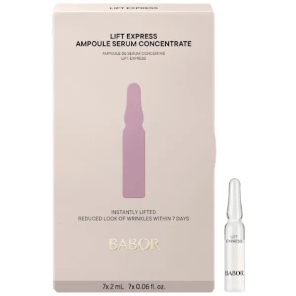 BABOR Lift Express Ampoule Concentrate, Instant Lifting Effect Fills Lines and Wrinkles Up To 6 Hours, Smoothing Skincare Capsule, Anti Aging Serum, Increase Firming & Elasticity, 7 Treatments