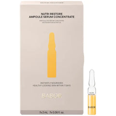 BABOR Nutri Restore Restorative Serum Ampoules for the Face, for Intensely Nourished and Healthy Skin, Vegan Formula, with Amino Acids and Argan Oil, Ampoule Concentrates, 7 x 2 ml