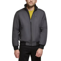 Men's Classic Zip-Front Ripstop Bomber Jacket