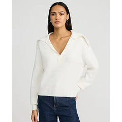Express Plush Airy Soft Johnny Collar Sweater